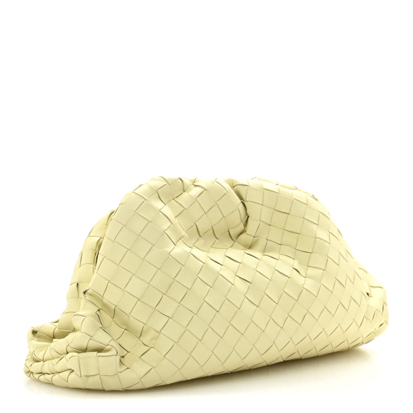 Nappa Maxi Intrecciato The Pouch Oversized Clutch Ice Cream