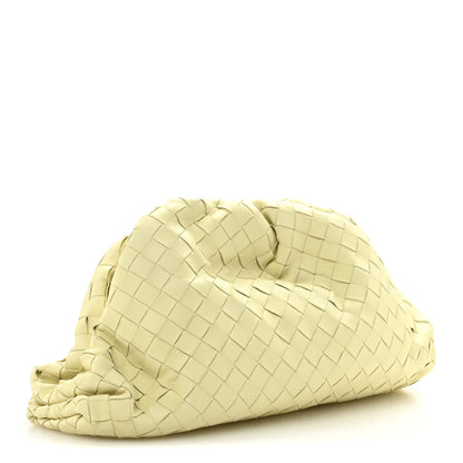 Bottega Veneta Nappa Maxi Intrecciato The Pouch Oversized Clutch Ice Cream 3 of 10