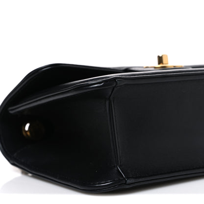 Chanel Lambskin Calfskin Mini Chocolate Bar Flap Bag Black 9 of 10