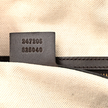 Gucci Monogram Vintage Web Medium Boston Dark Brown 7 of 11