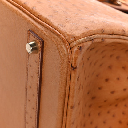 Hermes Ostrich Birkin 40 Gold 10 of 13