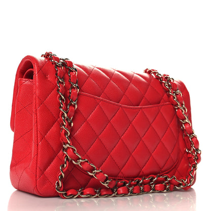 Chanel Caviar Quilted Small Double Flap Red 2 of 10