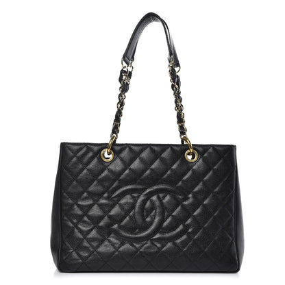 Chanel Caviar Quilted Grand Shopping Tote GST Black 1 of 16