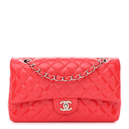 Chanel Patent Quilted Medium Double Flap Pink 1 of 14