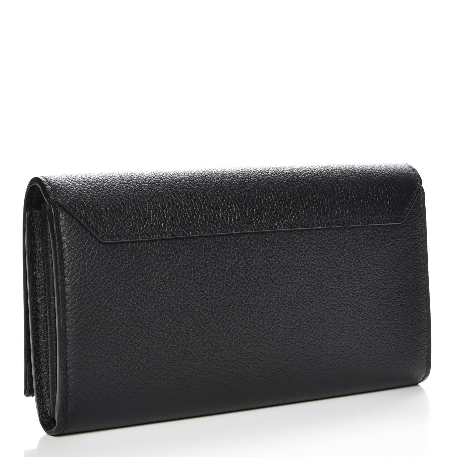 Louis Vuitton Calfskin Lockme II Wallet Black 3 of 8