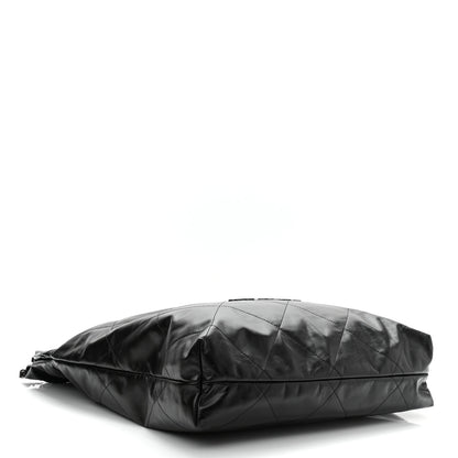 Chanel Shiny Calfskin Quilted Large Chanel 22 So Black 9 of 11