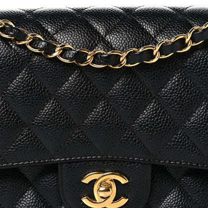 Chanel Caviar Quilted Medium Double Flap Black 8 of 10