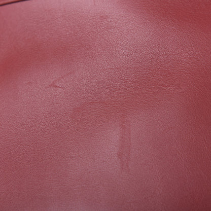 Celine Smooth Calfskin Clasp Bucket Bag Red 8 of 11
