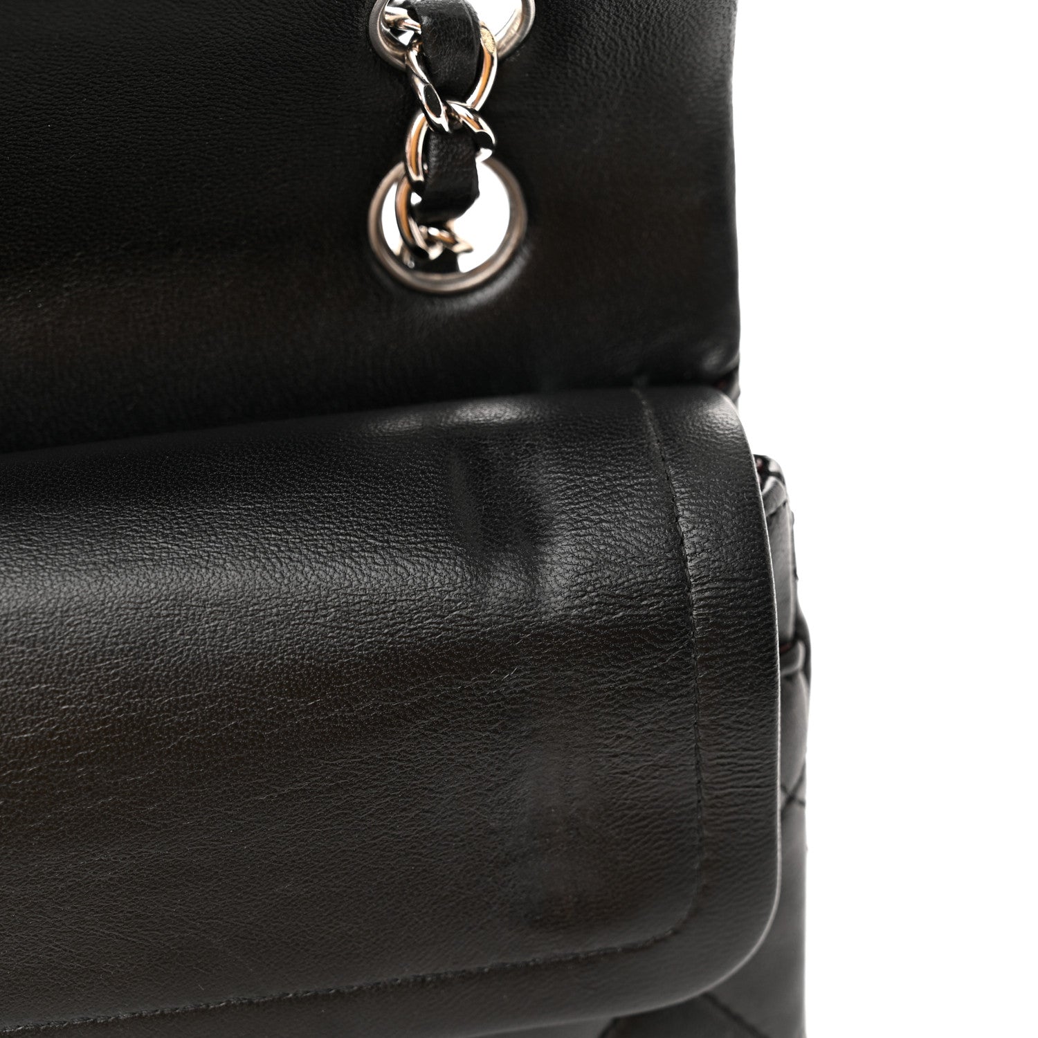 Chanel Lambskin Quilted Small Double Flap Black 13 of 17