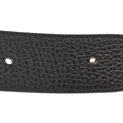 Gucci Calfskin Double G Reversible 85 34 Belt Black Cocoa 5 of 6