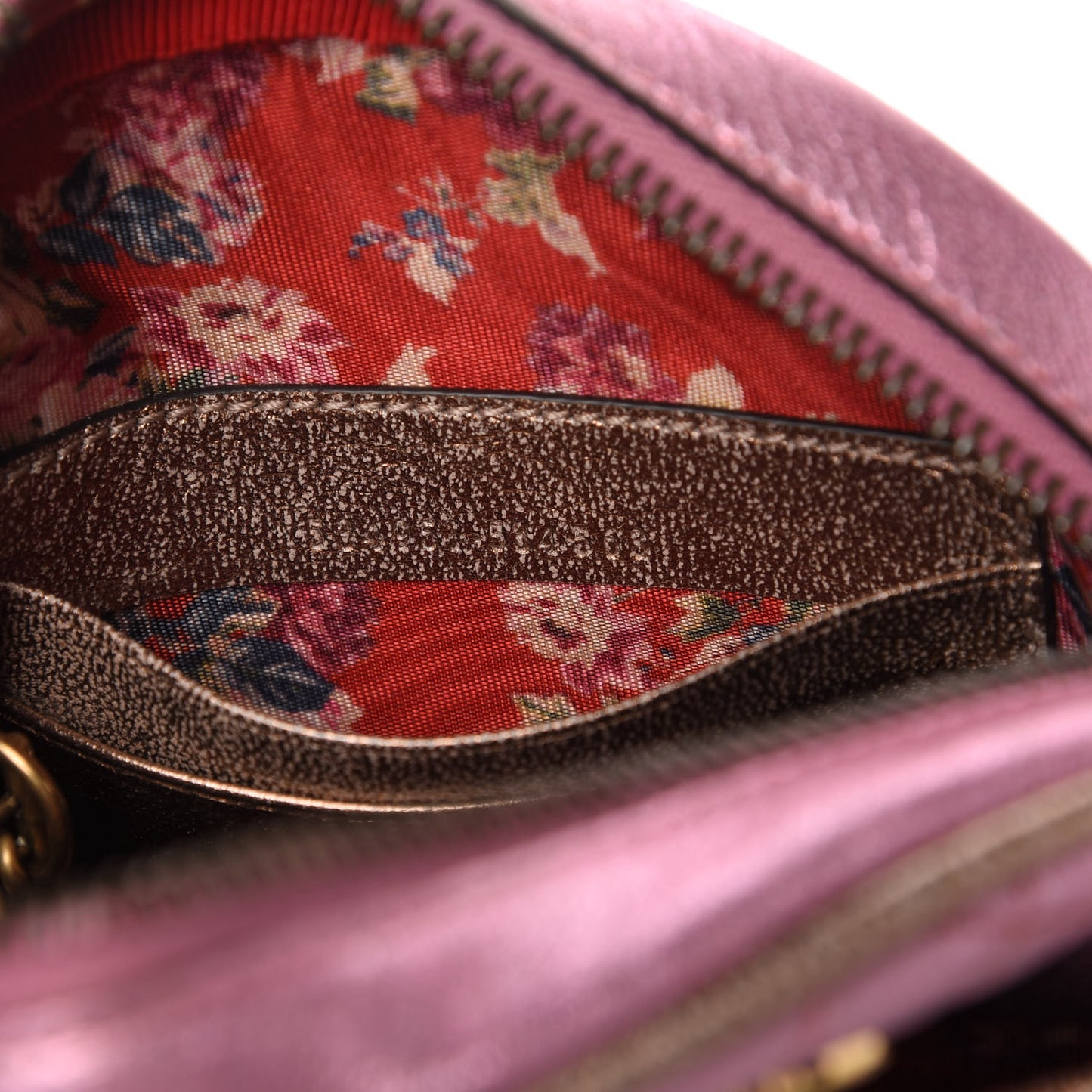 Laminated Nappa Trapuntata Mini Zumi Dome Shoulder Bag Rosa Lago Rame