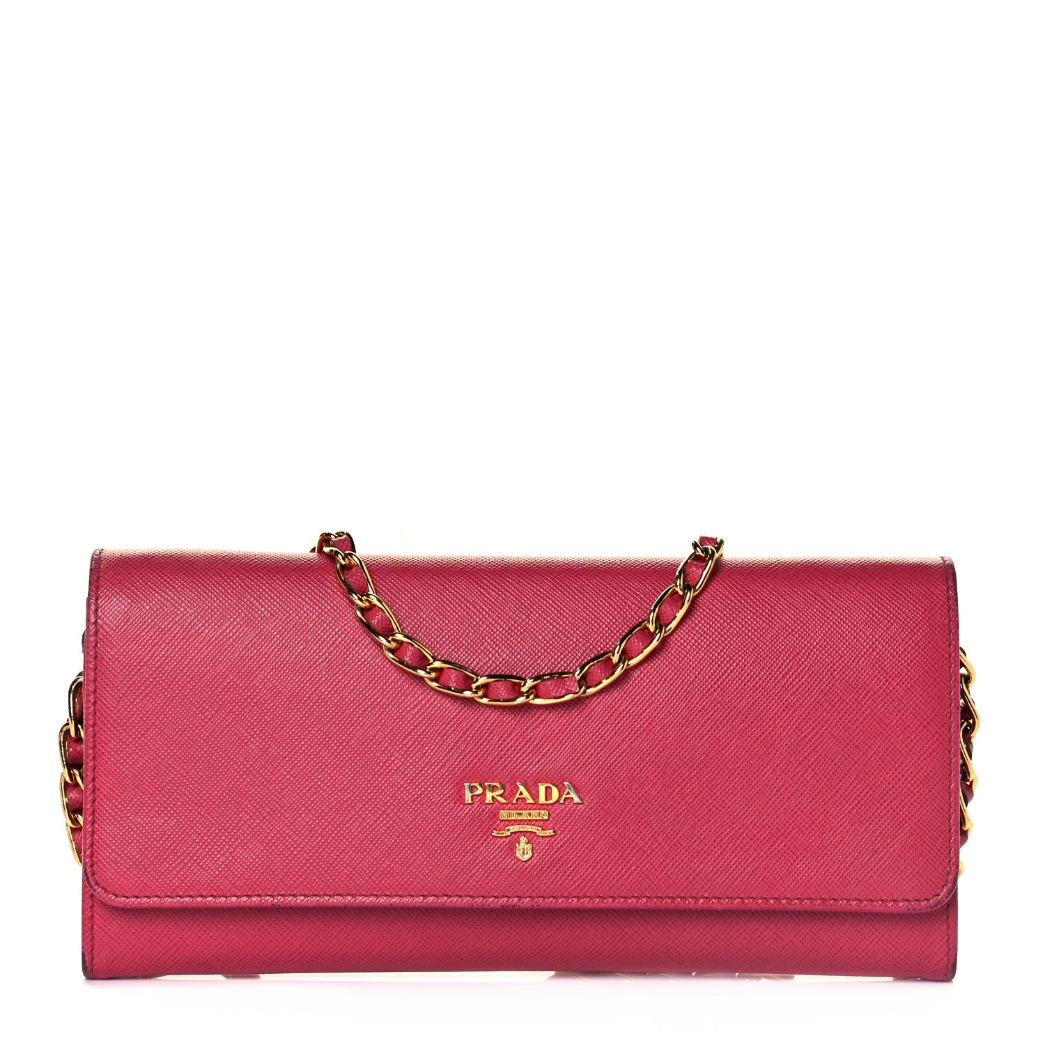 Prada Saffiano Metal Oro Chain Wallet Tamaris 1 of 11