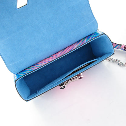 Louis Vuitton Epi Tropical Twist Shoulder Bag MM Blue Rose 6 of 8