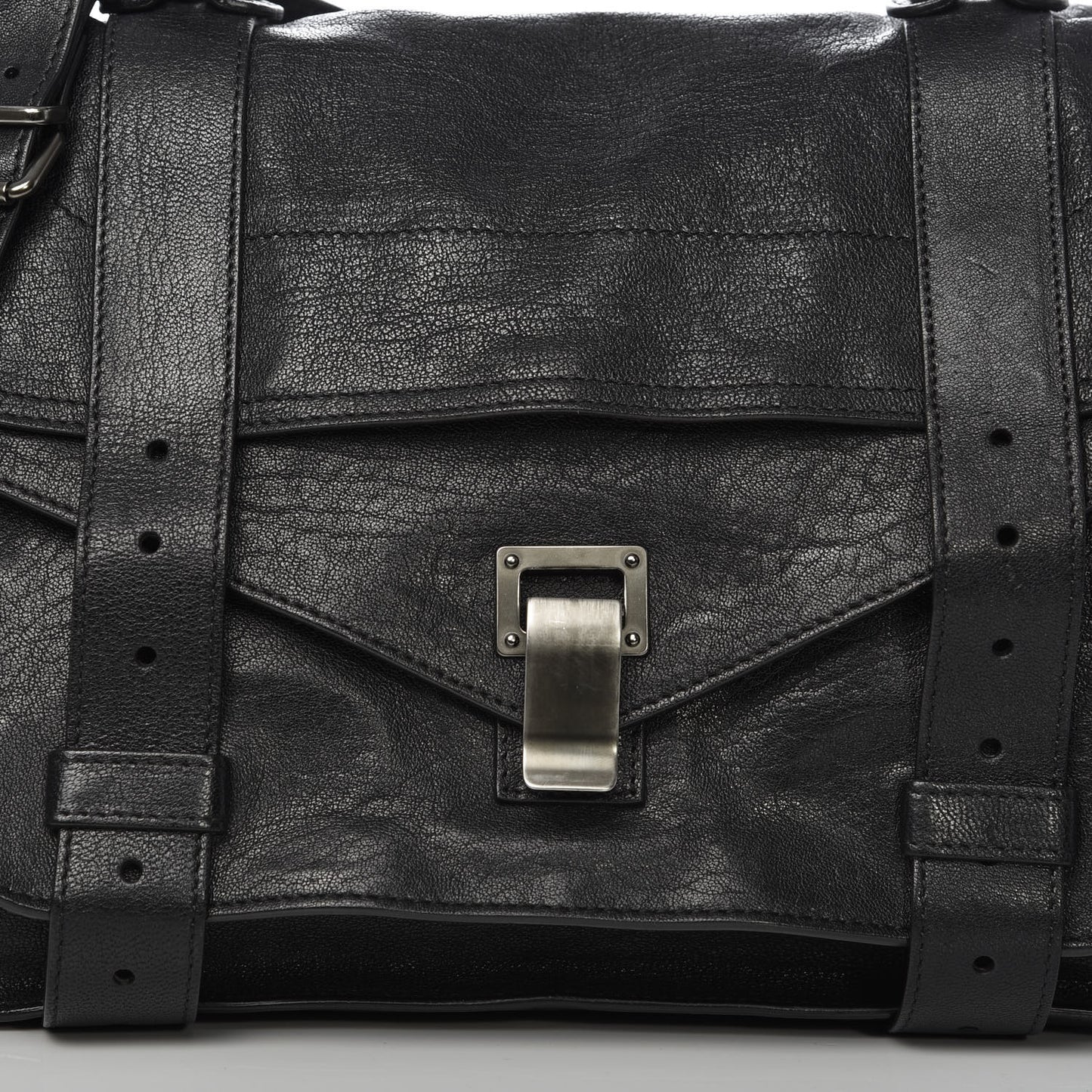 Lambskin Medium PS1 Satchel Black