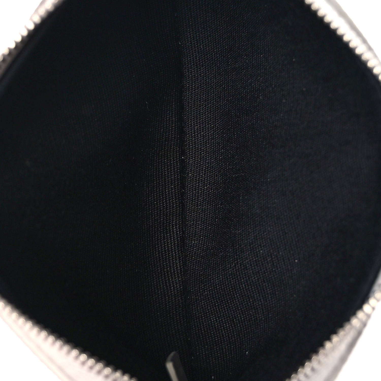 Celine Triomphe Canvas Coin and Card Pouch Silver White 5 of 7