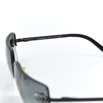 Chanel Crystal CC Logo Sunglasses 4104-B Black 6 of 9