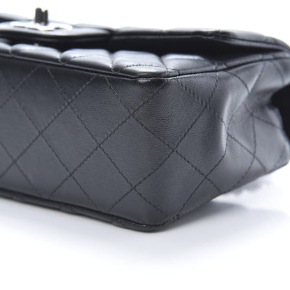 Chanel Lambskin Quilted Mini Rectangular Flap Black 10 of 11
