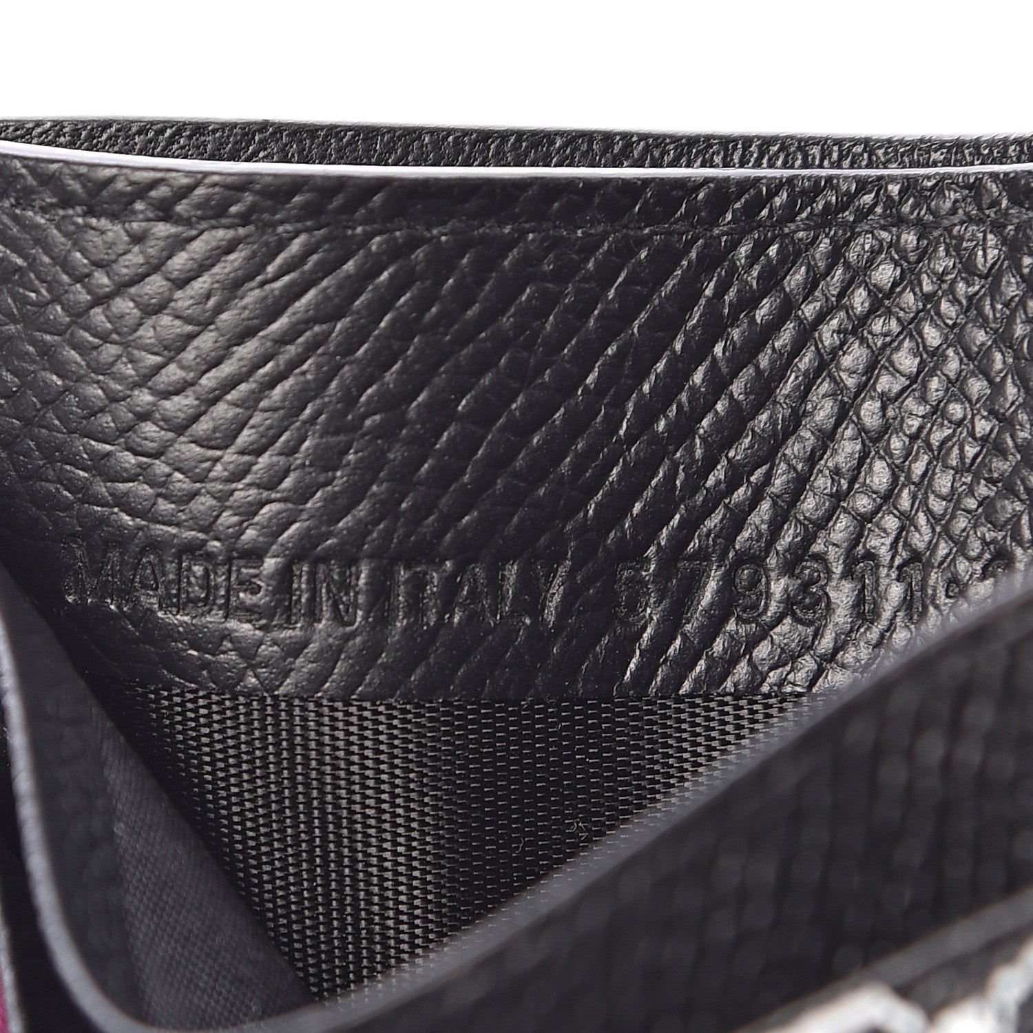Balenciaga Signature Grained Calfskin Graffiti Ville Multi Card Holder Black Multicolor 6 of 8