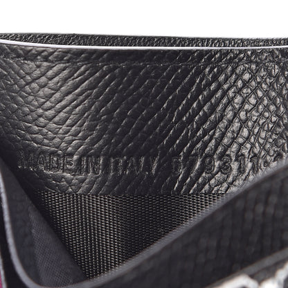 Balenciaga Signature Grained Calfskin Graffiti Ville Multi Card Holder Black Multicolor 6 of 8