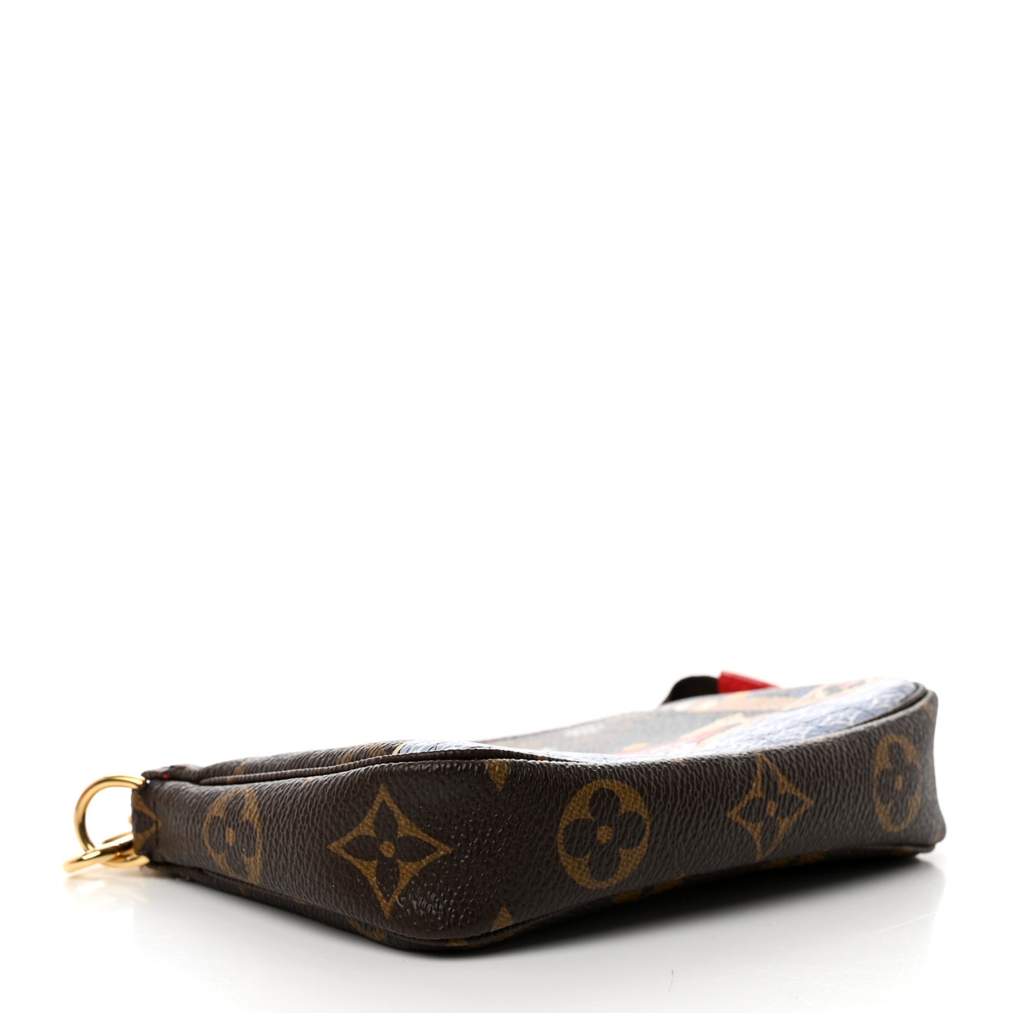 Monogram 2021 Christmas Animation London Mini Pochette Accessories Red