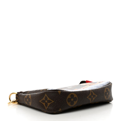 Louis Vuitton Monogram 2021 Christmas Animation London Mini Pochette Accessories Red 4 of 8