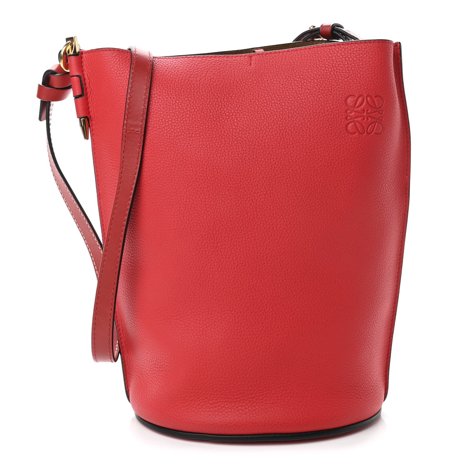 Loewe Calfskin Gate Bucket Bag Scarlet Burnt Red 1 of 10