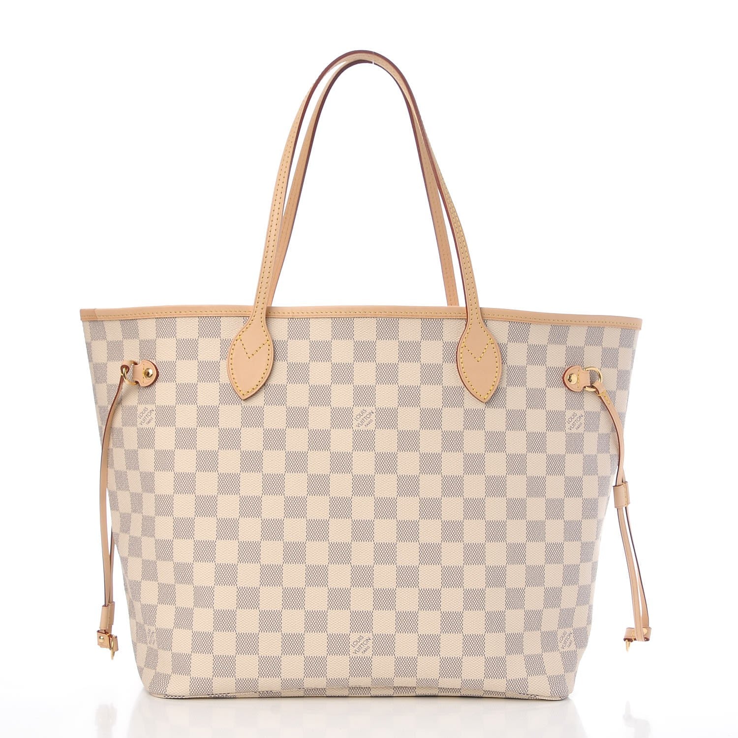 Louis Vuitton Damier Azur Neo Neverfull MM Rose Ballerine 3 of 8