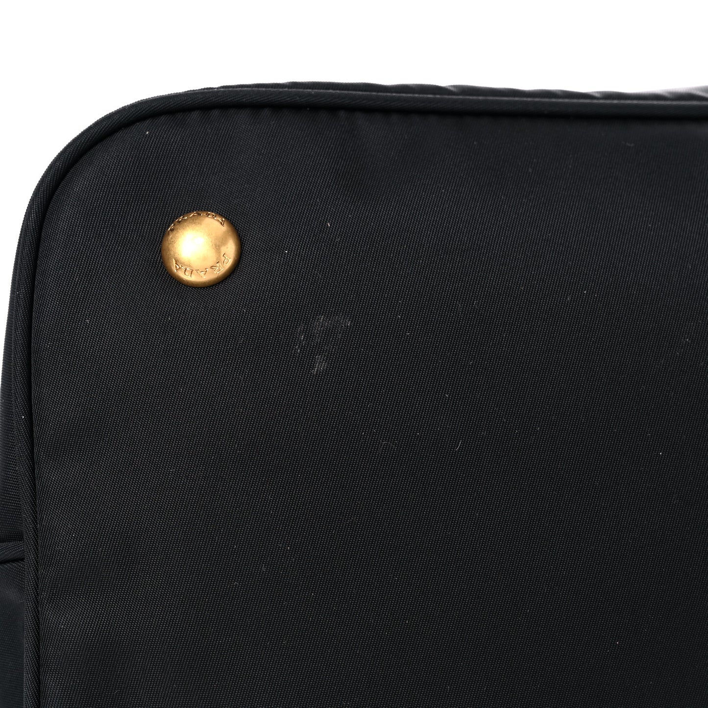 Tessuto Nylon Soft Calfskin Shopping Satchel Black