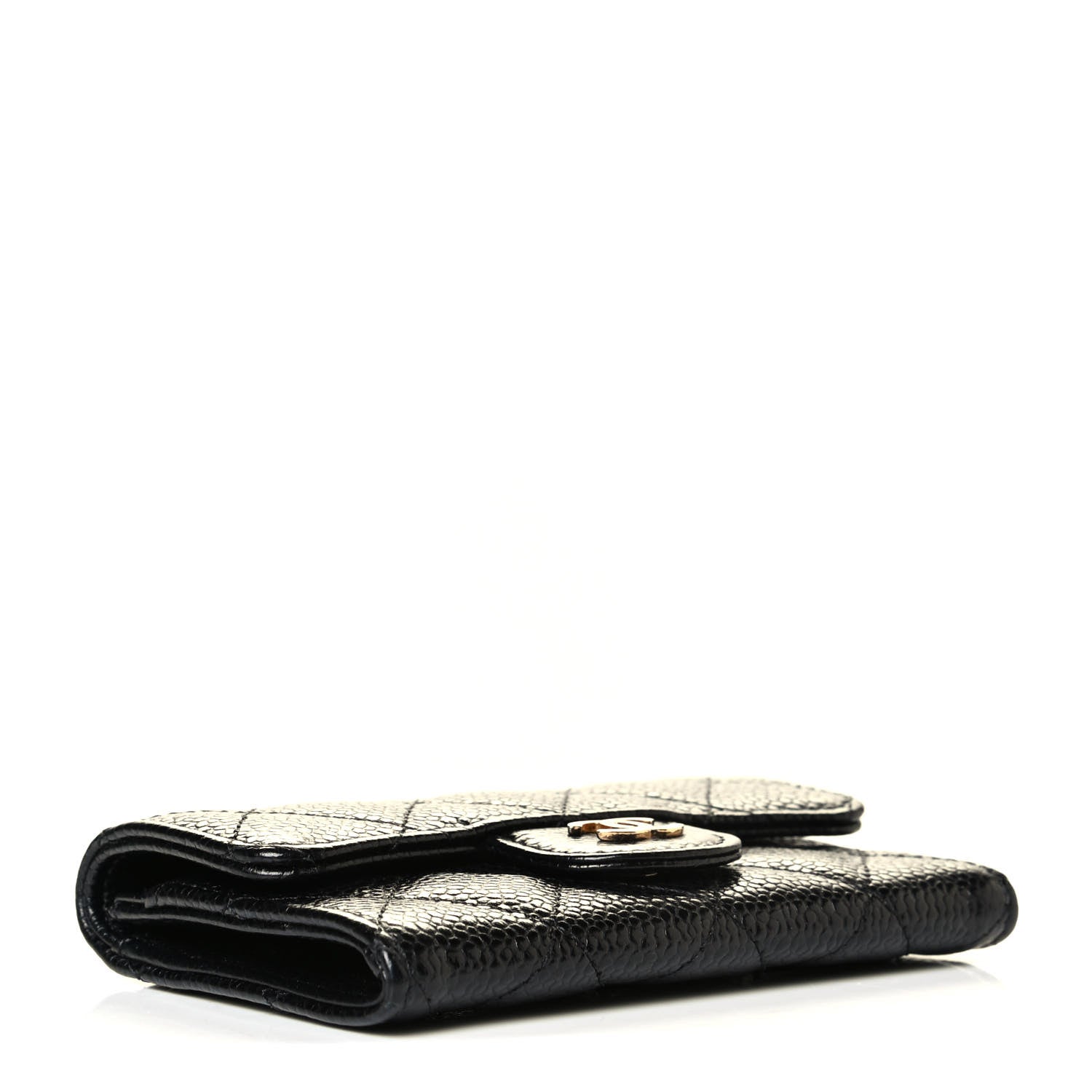 Chanel Caviar Quilted Flap Card Holder Black 3 of 6