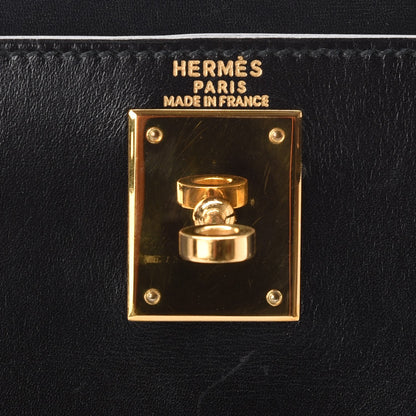 Hermes Box Kelly Retourne 28 Black 12 of 12