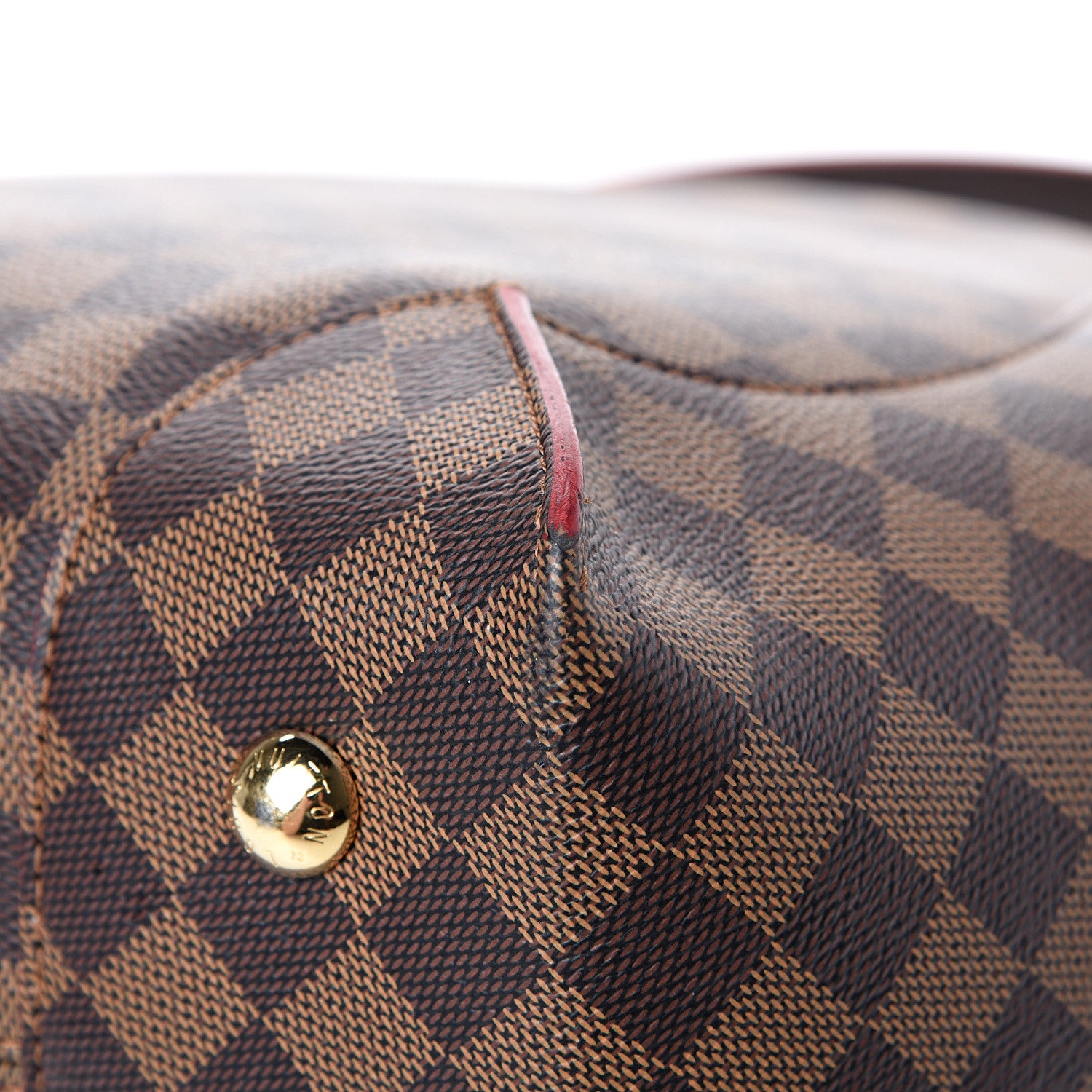 Louis Vuitton Damier Ebene Caissa Hobo Cherry 10 of 11