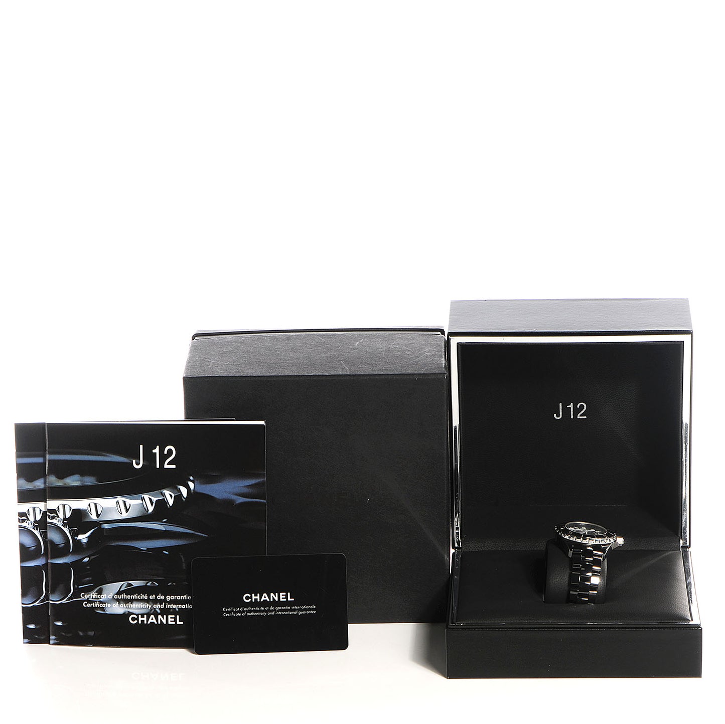 Stainless Steel Ceramic 33mm J12 Quartz Watch Black