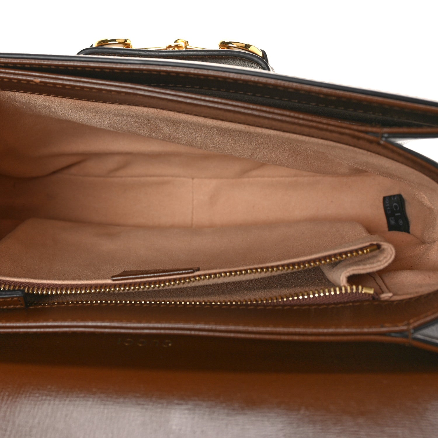 Gucci GG Supreme Monogram Horsebit 1955 Shoulder Bag Beige Brown Sugar 5 of 10