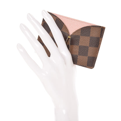 Louis Vuitton Damier Ebene Caissa Card Holder Rose Ballerine 2 of 6