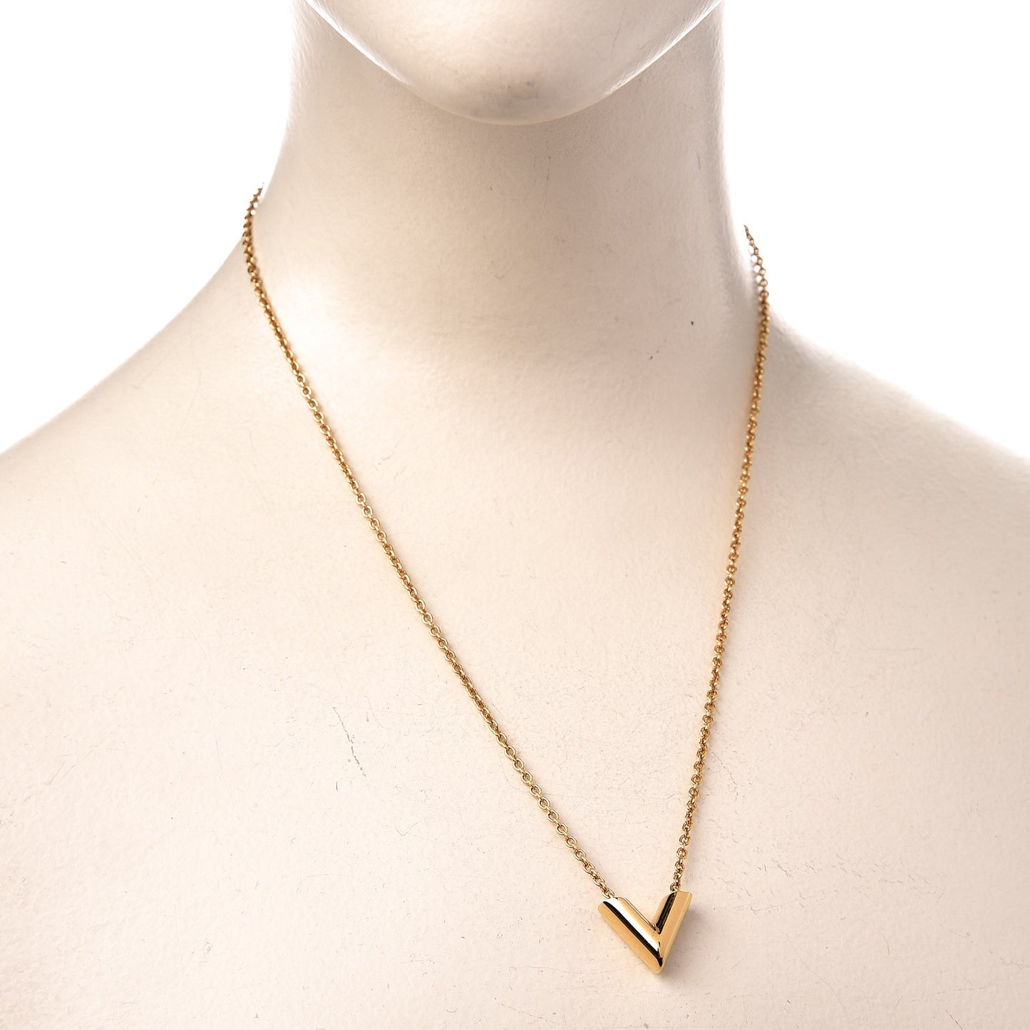 Essential V Necklace Gold