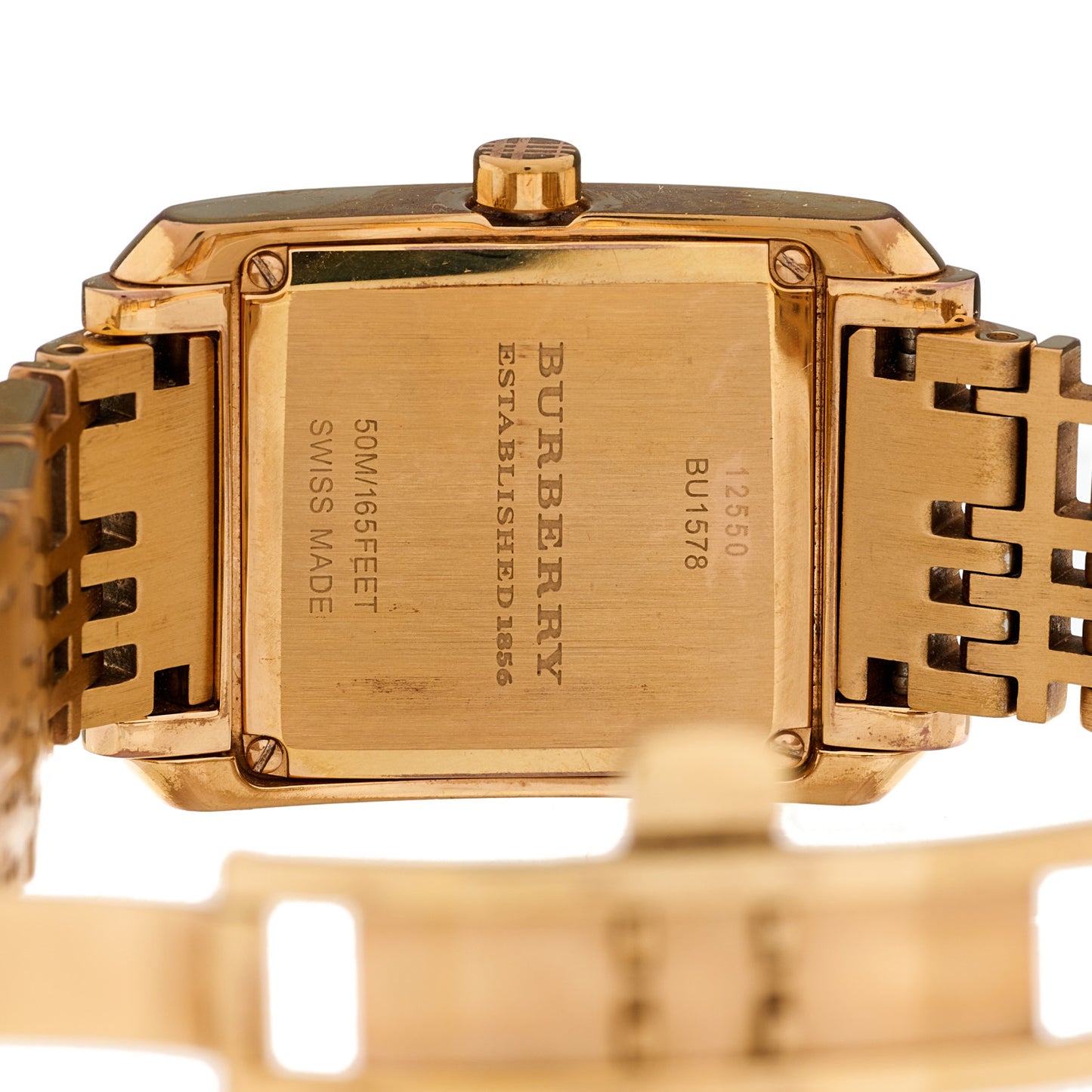 Stainless Steel 25mm Nova Check Quartz Watch Rose BU1578