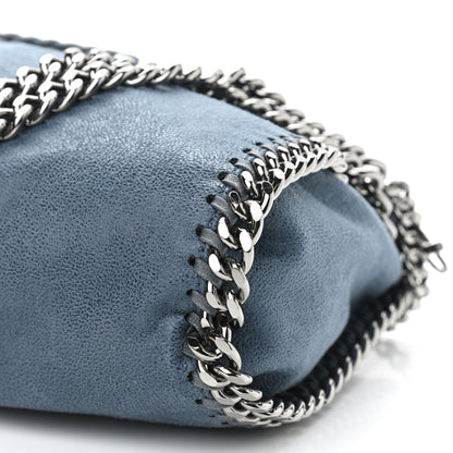 Stella McCartney Shaggy Deer Mini Falabella Fold Over Tote Light Blue 10 of 10