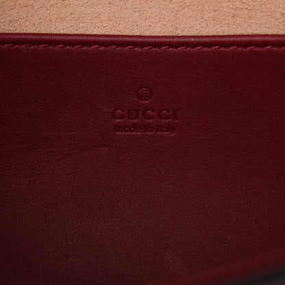 Gucci GG Supreme Monogram Azalea Calfskin Horsebit 1955 Mini Bag Beige Ebony Rosso Ancora 8 of 12