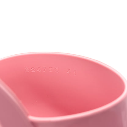 Gucci Rubber Gucci Logo Womens Platform 20/60mm Slide Sandals 41 Wild Rose 8 of 10