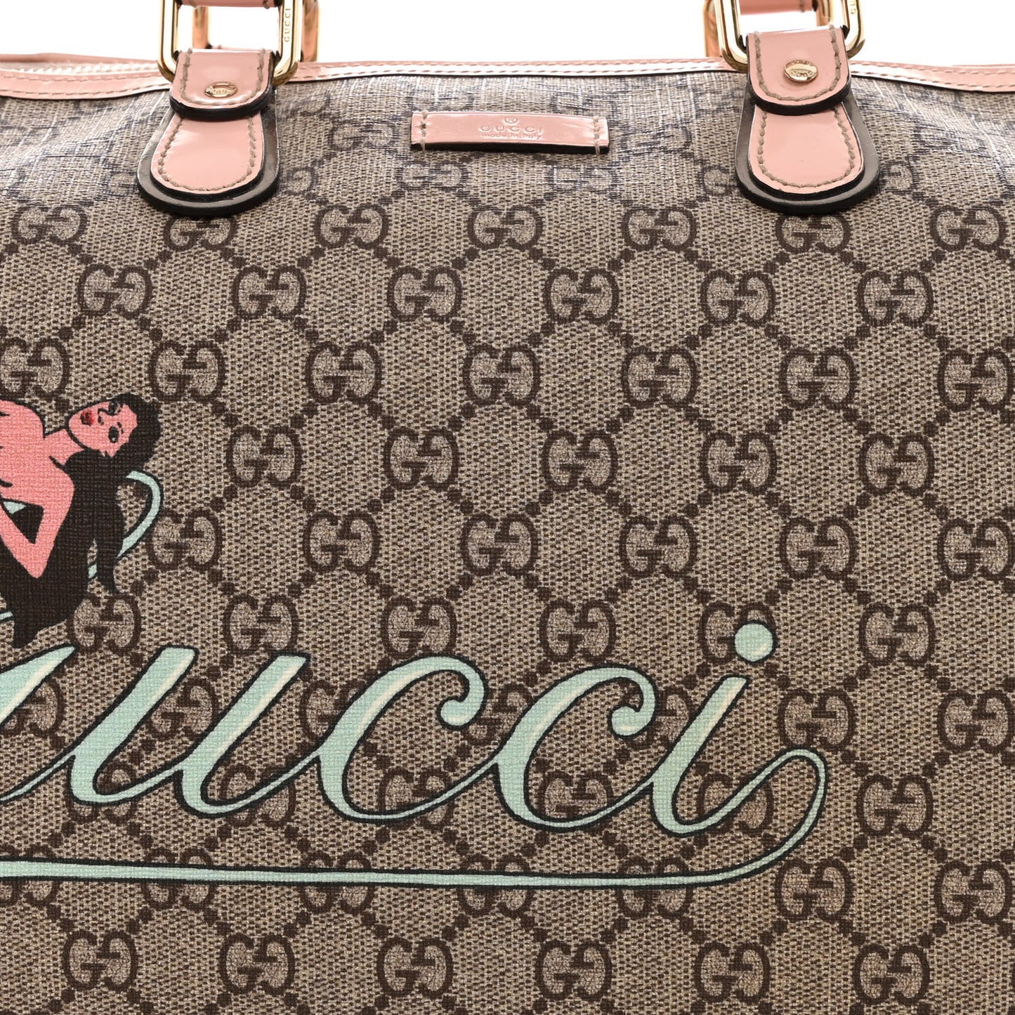 GG Plus Monogram Mermaid Medium Joy Boston Pink