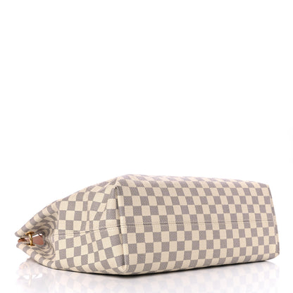 Louis Vuitton Damier Azur Graceful MM Rose Ballerine 4 of 16