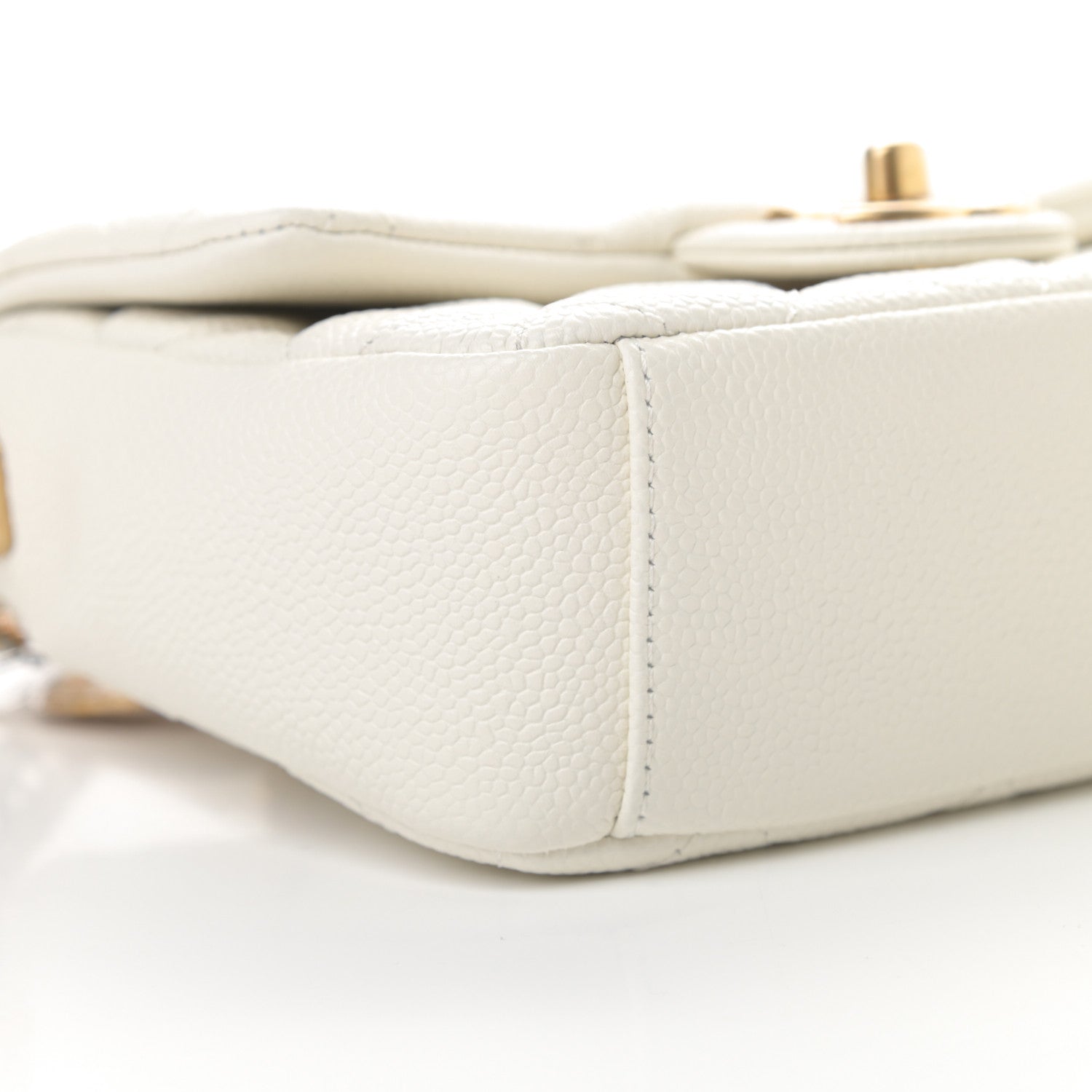 Chanel Caviar Quilted Mini Chain Soul Flap White 10 of 12