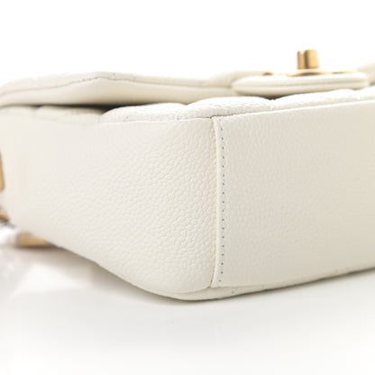 Chanel Caviar Quilted Mini Chain Soul Flap White 10 of 12