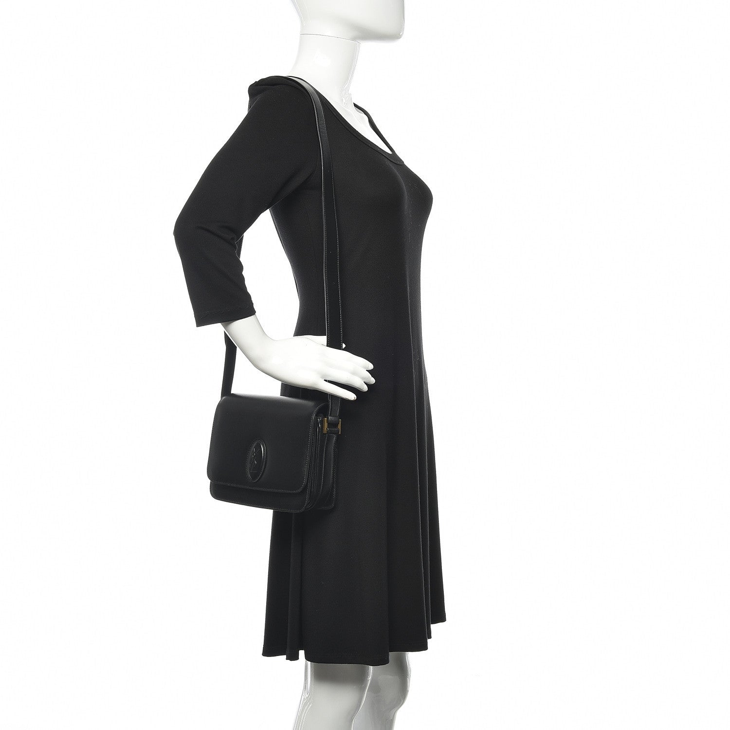 Saint Laurent Calfskin Le 61 Shoulder Bag Black 2 of 9