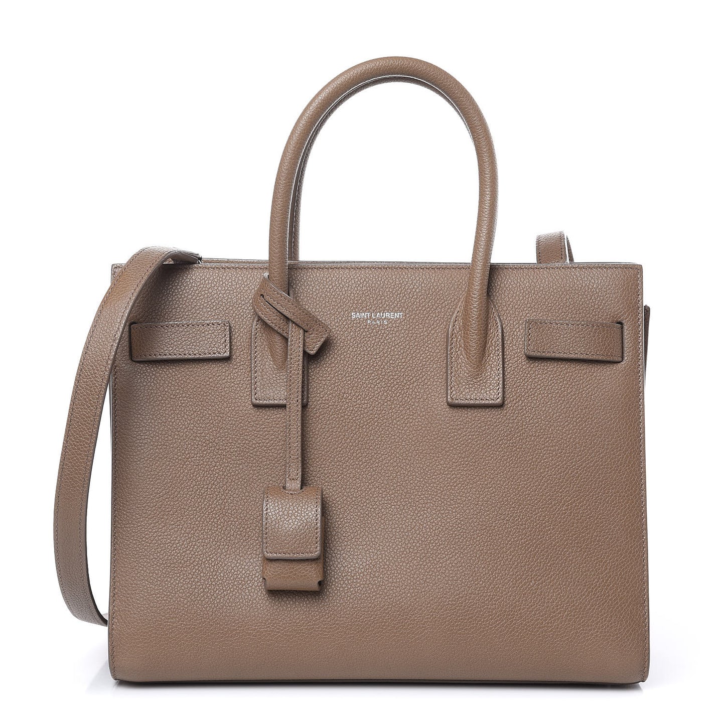 Grained Calfskin Baby Sac De Jour Dark Beige