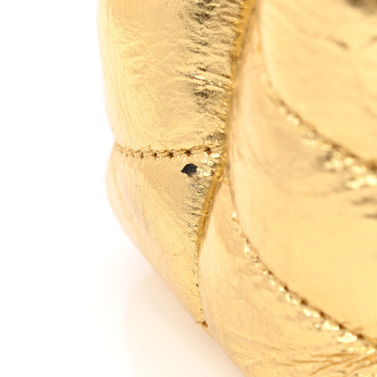 Saint Laurent Metallic Calfskin Y Quilted Small Loulou Monogram Chain Satchel Gold 11 of 11