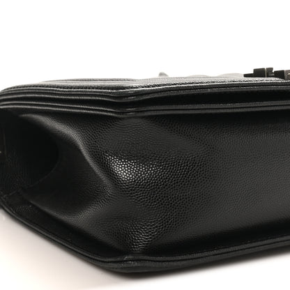 Chanel Caviar Quilted Medium Boy Flap Black 9 of 12