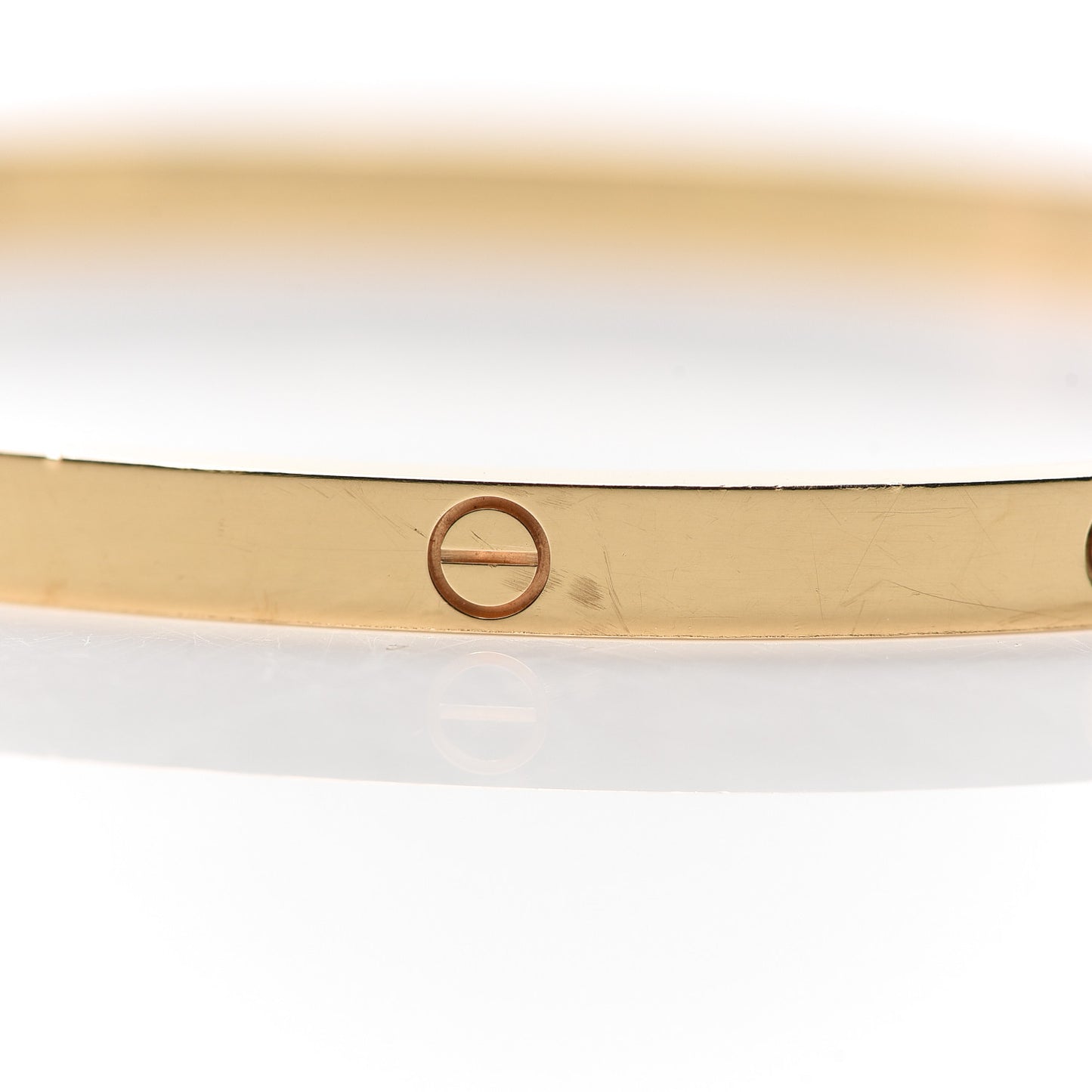 18K Yellow Gold 6 Diamond Small LOVE Bracelet 18