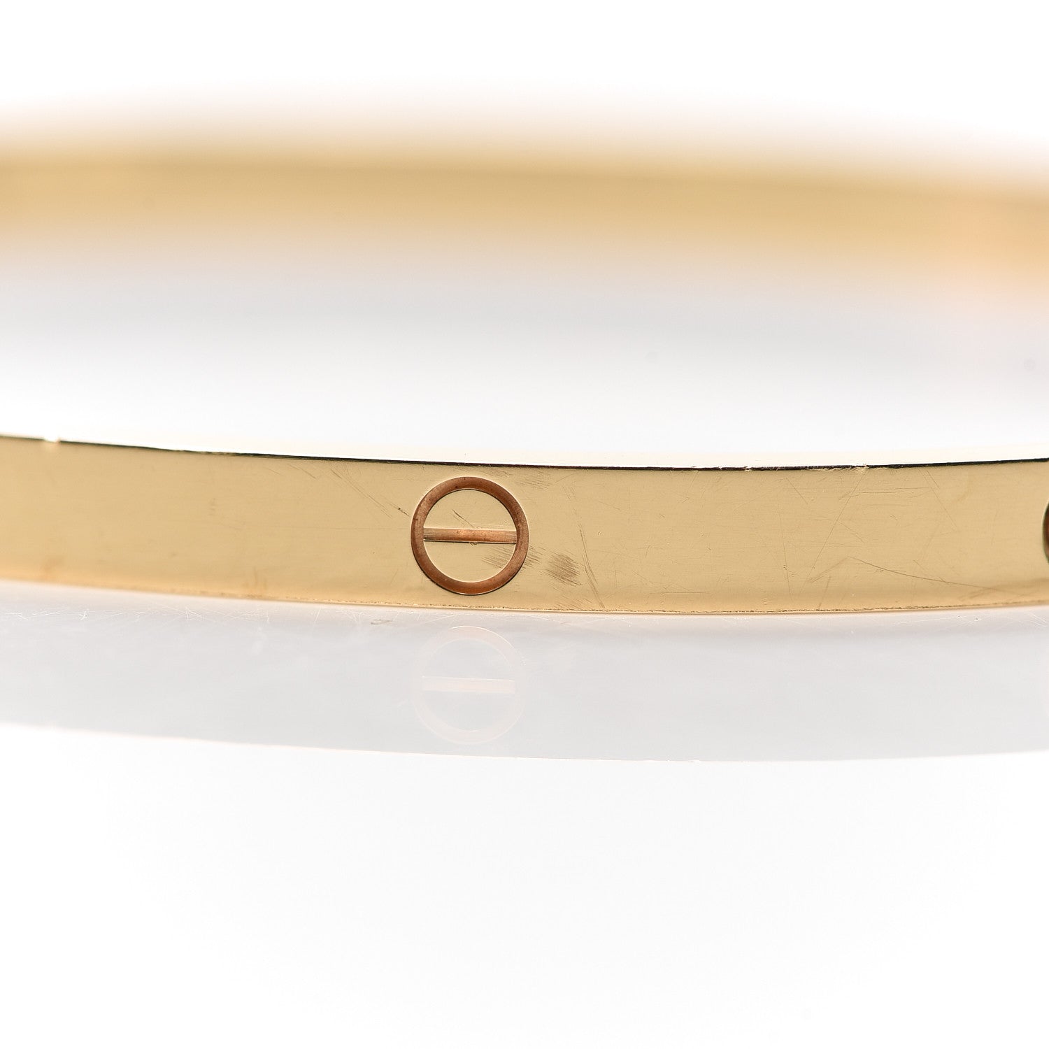 Cartier 18K Yellow Gold 6 Diamond Small LOVE Bracelet 18 7 of 8