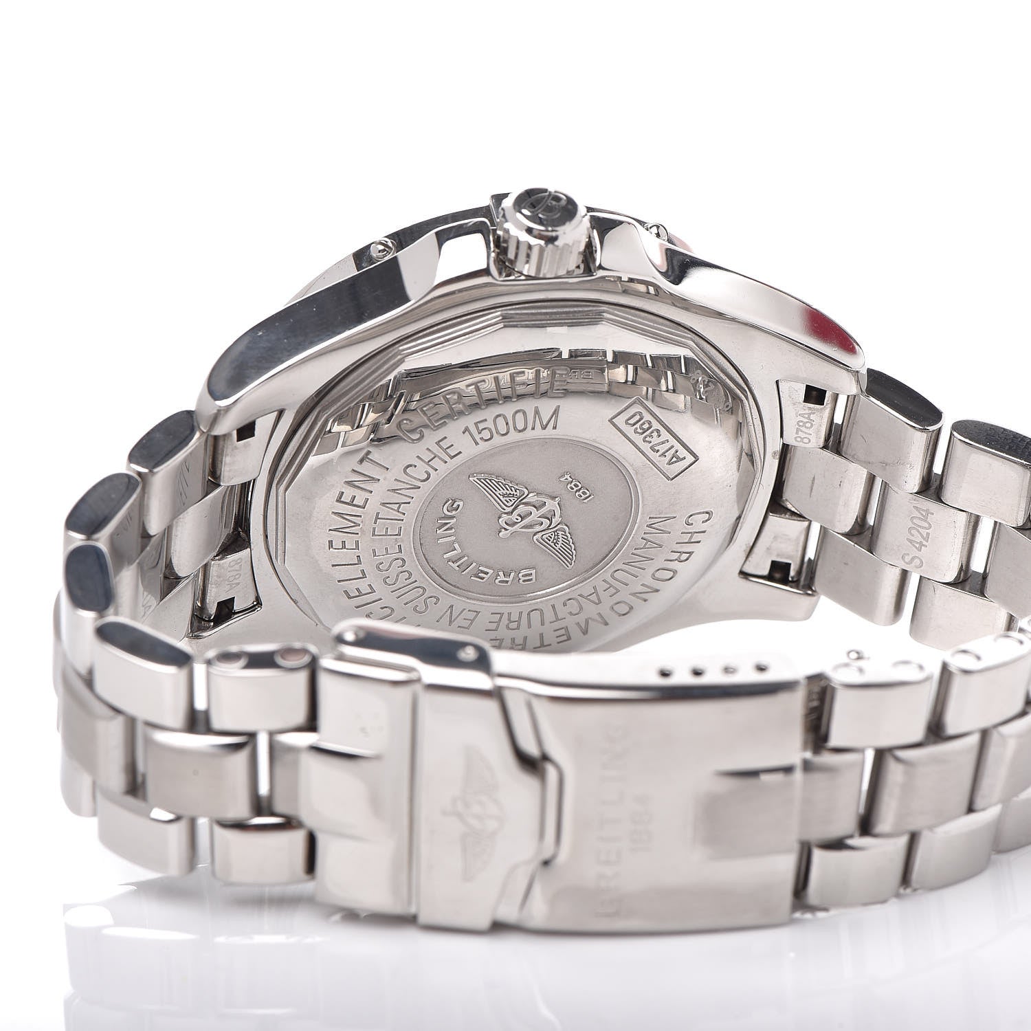 Breitling Stainless Steel 40mm Chronometre Super Ocean Automatic Watch Black A17360 5 of 6